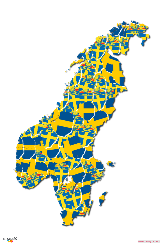 Sweden Shape Collage