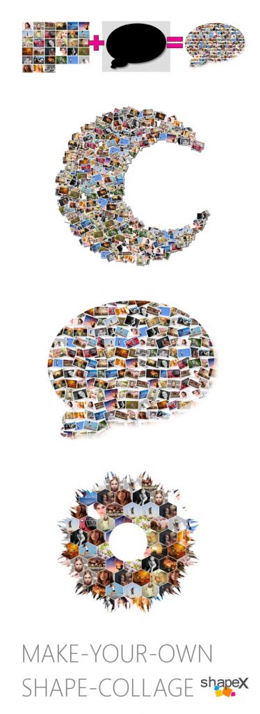 Shape Collage Pinterest